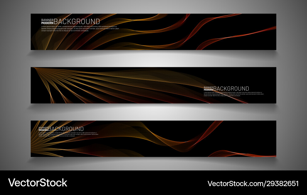 Rectangular banner design with stripe line wave Rectangular banner design with stripe line wave Vector Image
