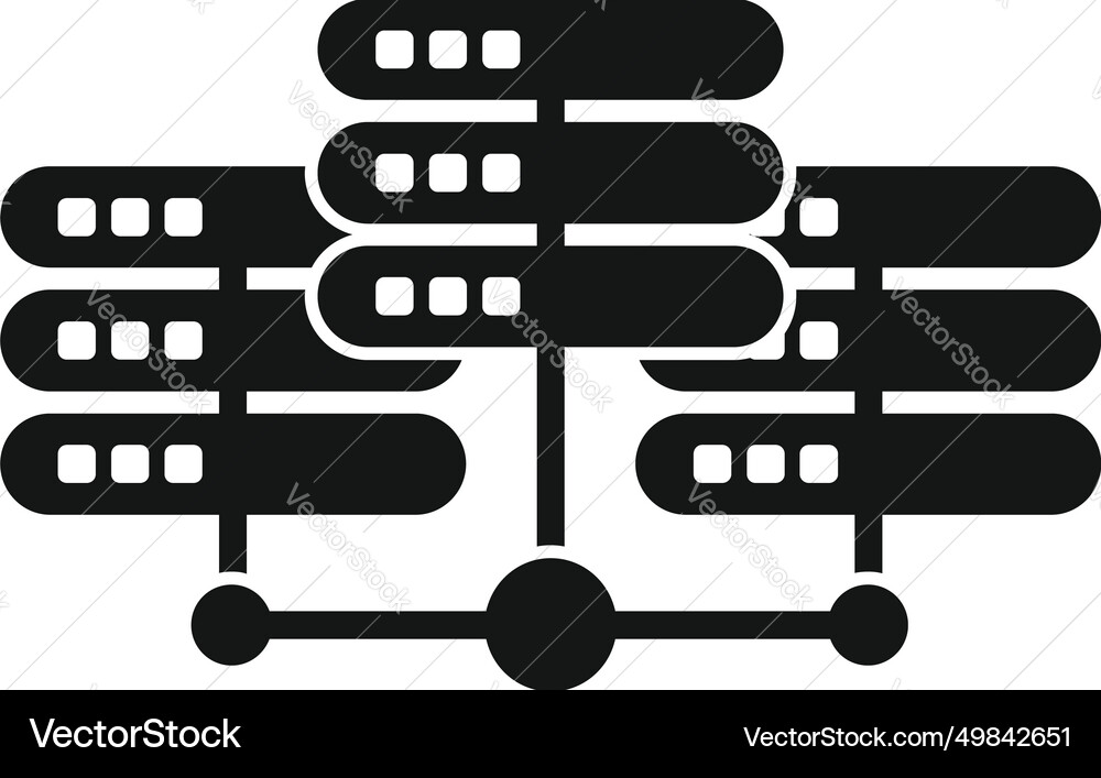 Server data internet icon simple local Server data internet icon simple local vector image