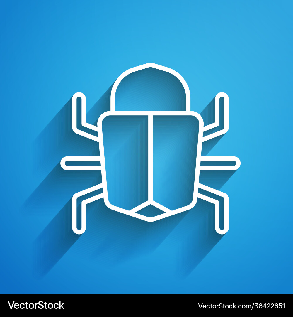 White line system bug concept icon isolated White line system bug concept icon isolated vector image