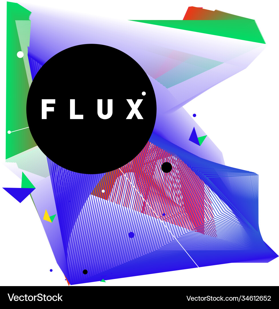 3d colorful wave background dynamic flux effect 3d colorful wave background dynamic flux effect vector image