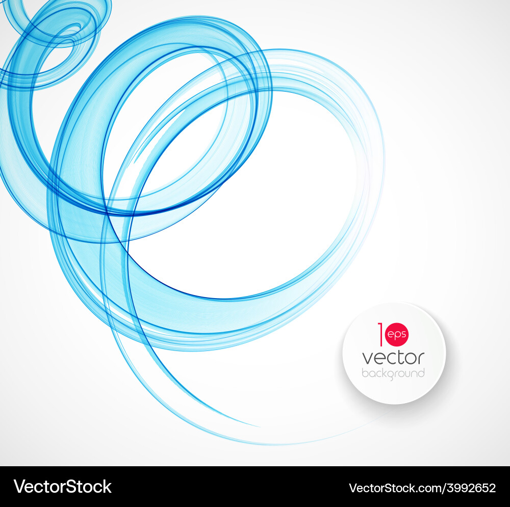 Abstract transparent wave template background Vector Image