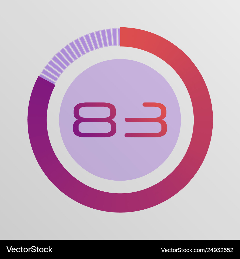 Circular interval timer Circular interval timer vector image