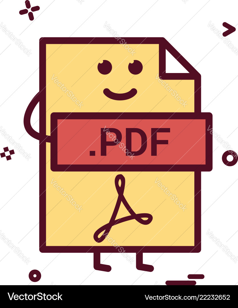Computer pdf Datei Format Typ Icon Design Computer pdf Datei Format Typ Icon Design Vektorbild