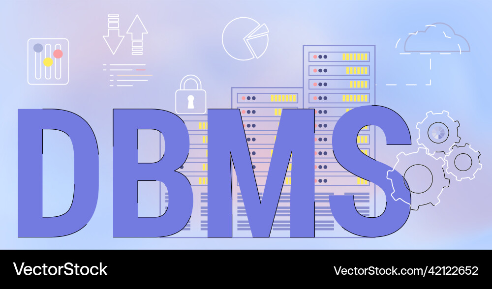 Datenbankadministrator dbms Software Rechenzentrum Datenbankadministrator dbms Software Rechenzentrum vektorbild
