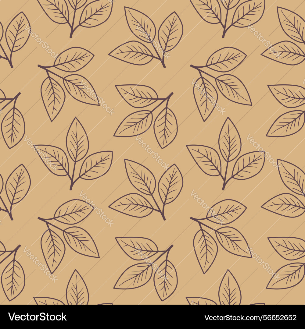 Elegant leaf pattern subtle repeating design Elegant leaf pattern subtle repeating design vector image