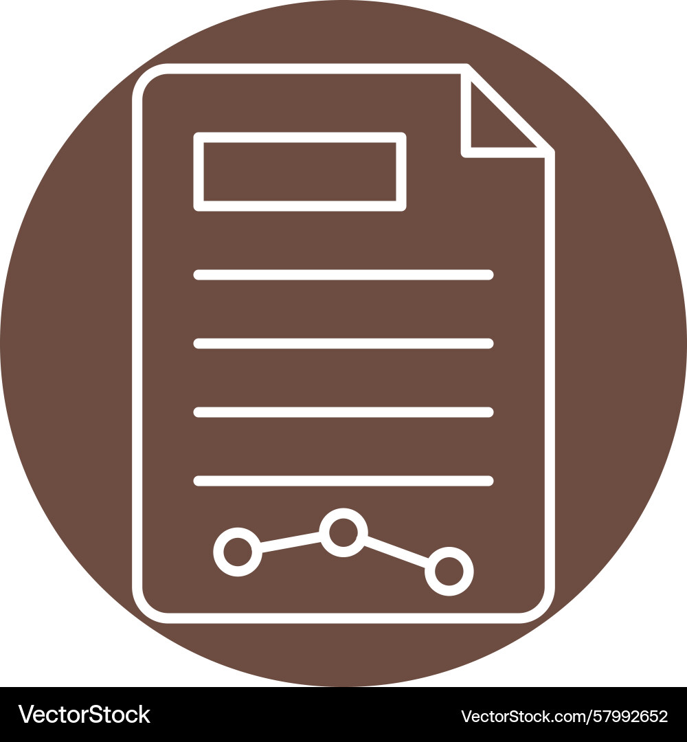 Multi Circle Report Line Chart Vector Image