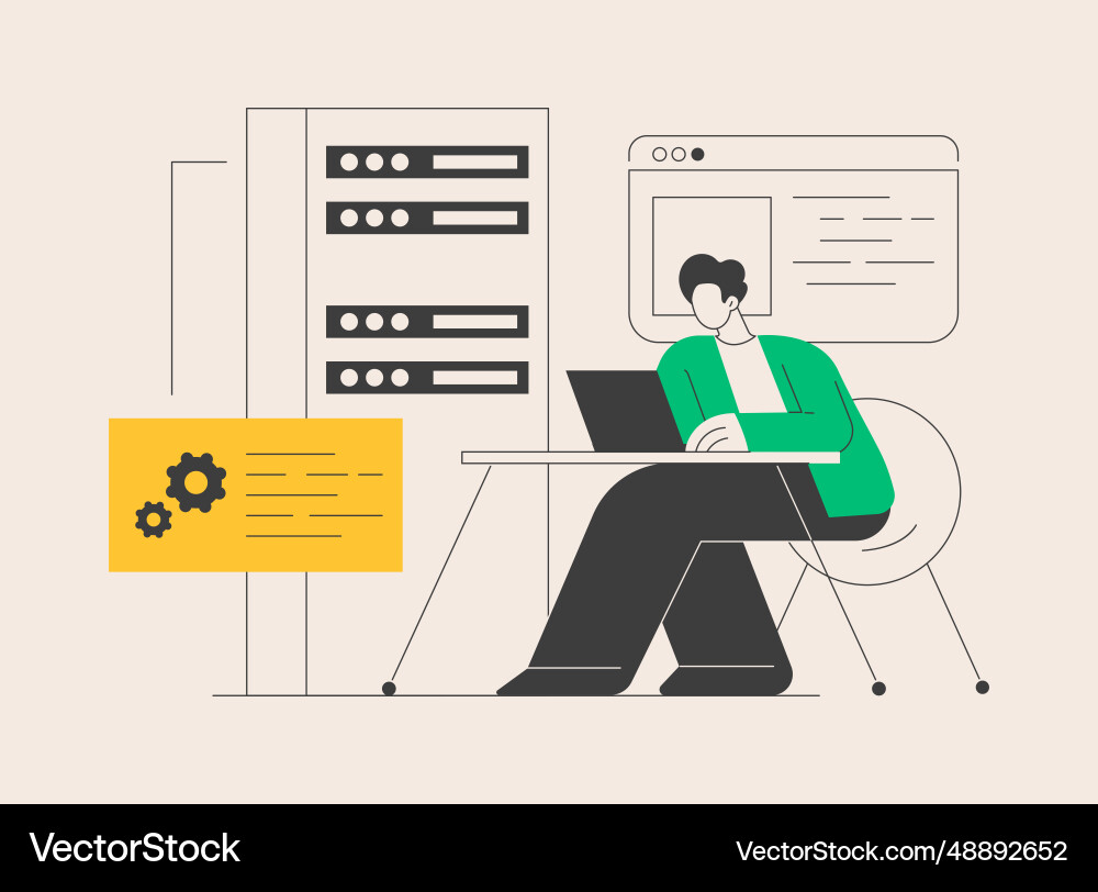 Php and mysql development abstract concept Php and mysql development abstract concept vector image
