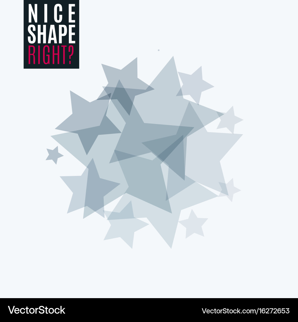 Abstract design elements with stars for fun Vector Image