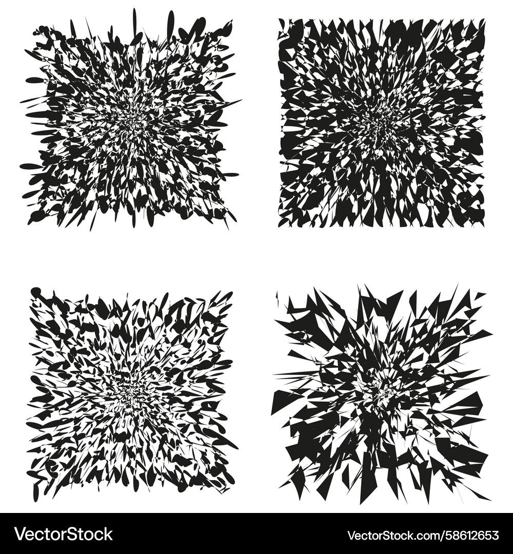Abstract glitch pattern chaotic texture squares Abstract glitch pattern chaotic texture squares Vector Image