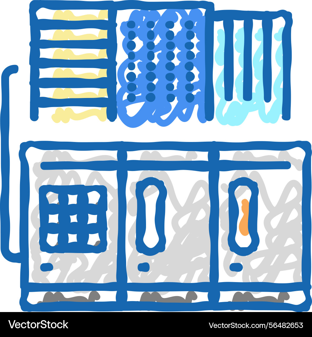Commercial or industrial conditioning system icon Vector Image