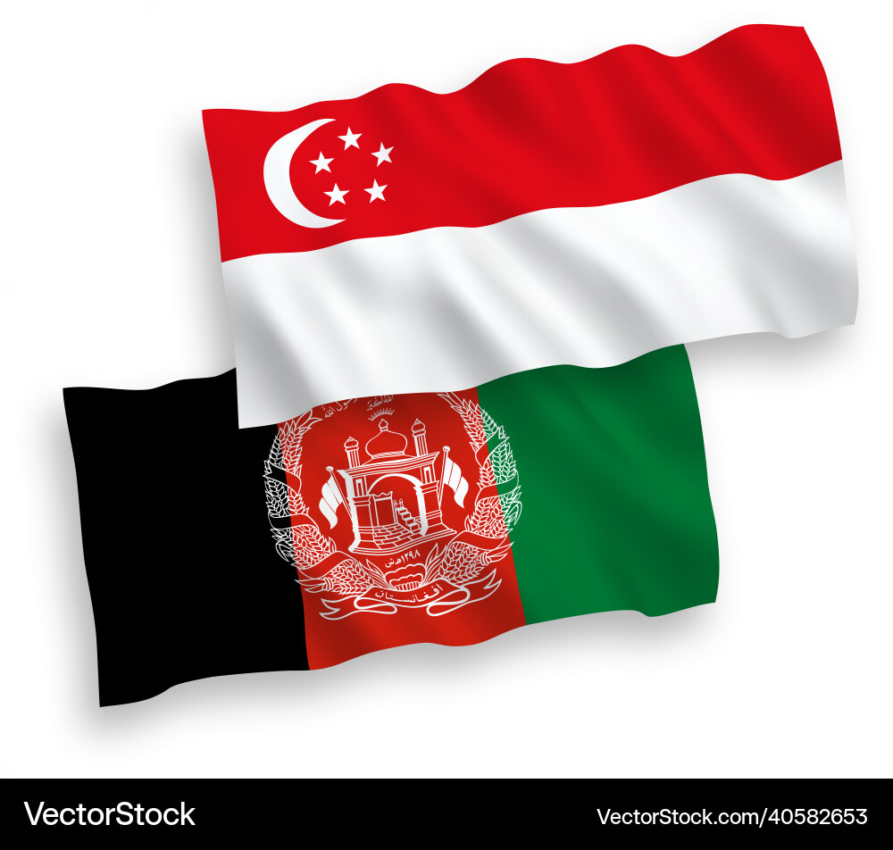 Flags of islamic republic afghanistan Flags of islamic republic afghanistan vector image