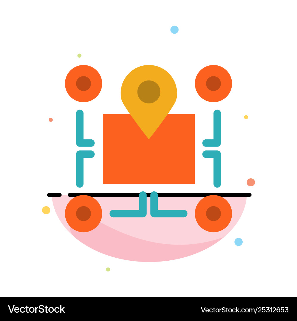 Location map chip area pointer abstract flat Location map chip area pointer abstract flat Vector Image