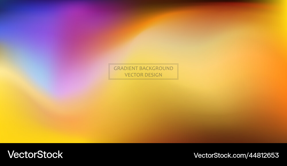 Panoramic web template multicolor gradient Panoramic web template multicolor gradient vector image