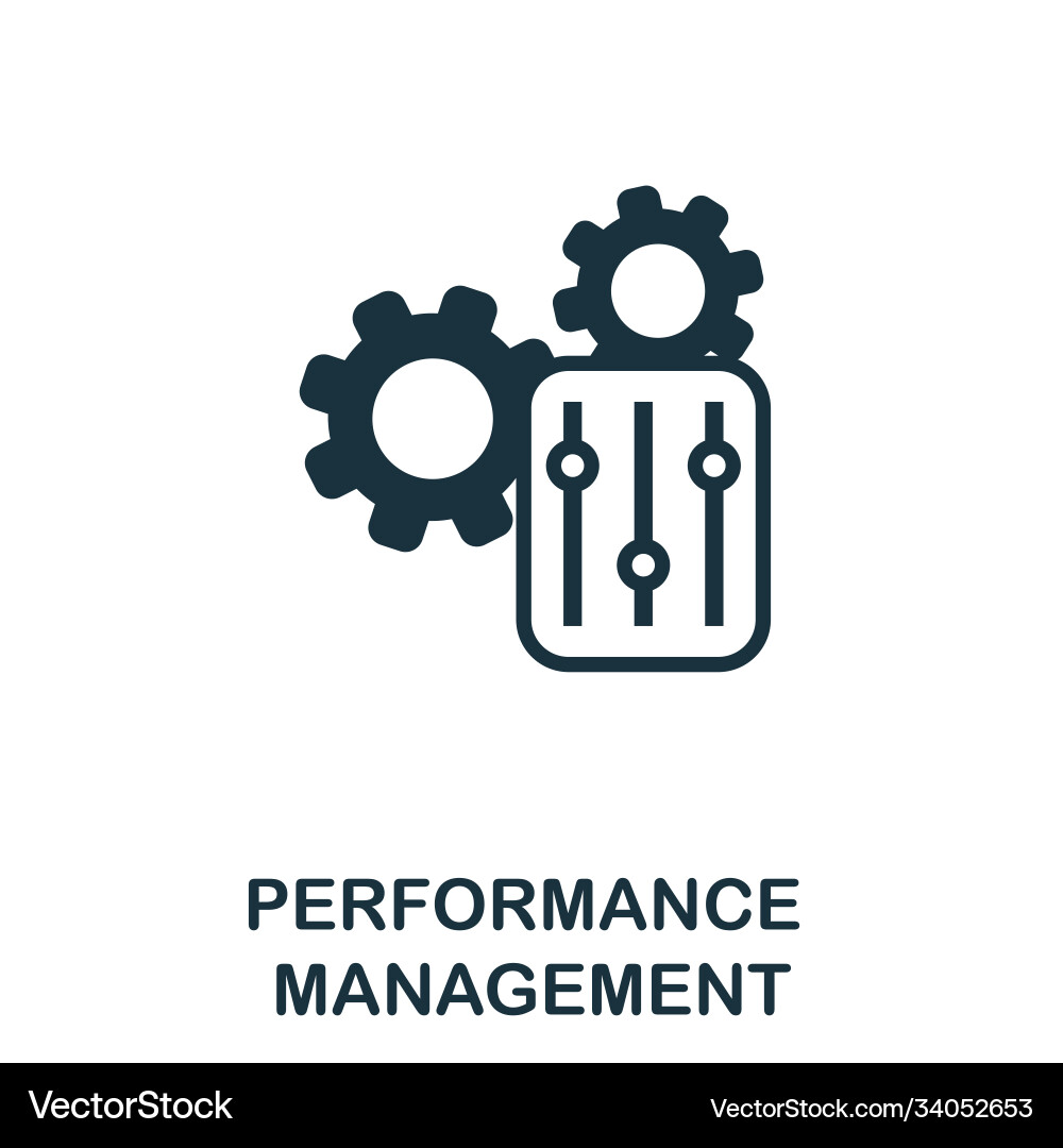 Performance management icon simple element from Performance management icon simple element from vector image