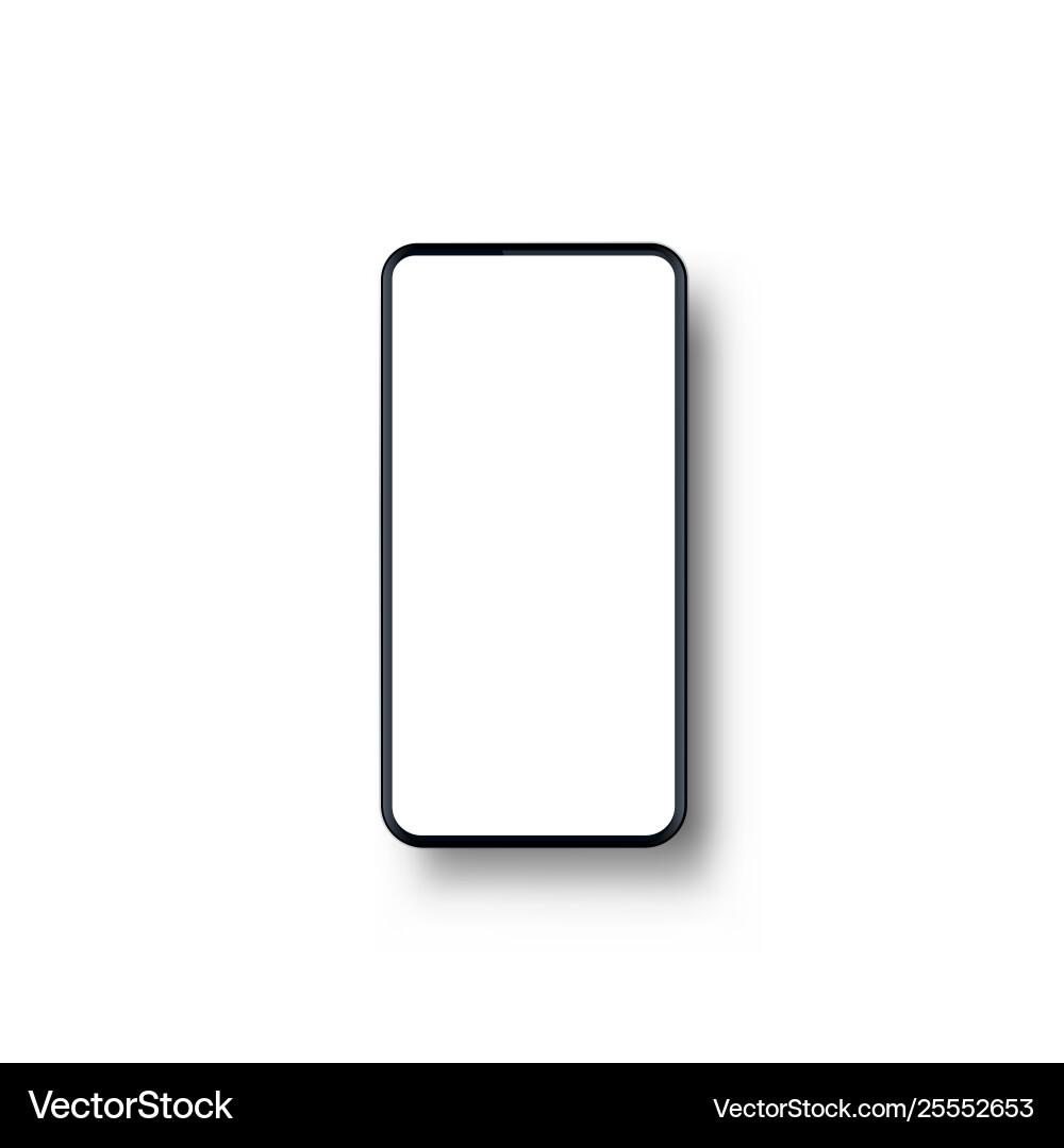 Phone with a black screen object electronics Phone with a black screen object electronics vector image