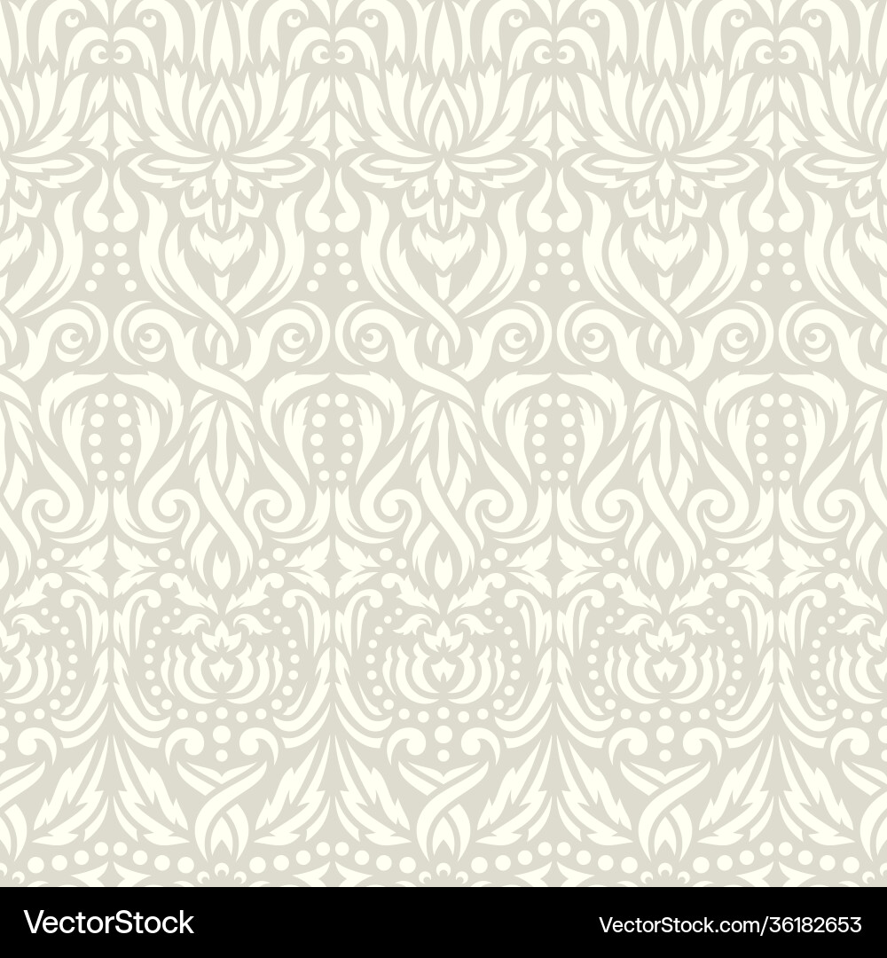 Seamless background with classic pattern vector image