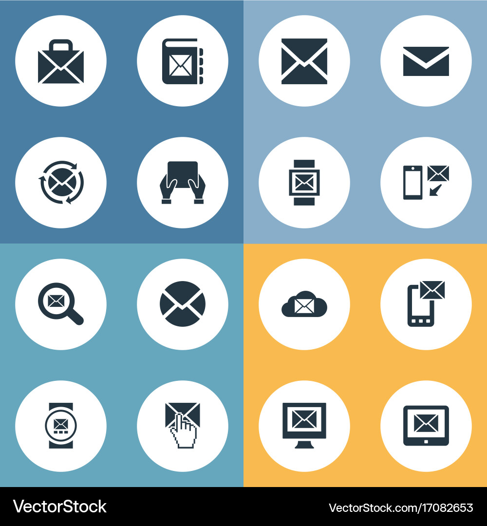 Set of simple communication vector image