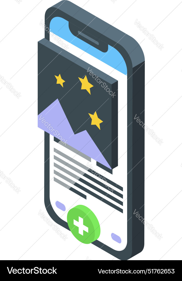Smartphone showing photo editing app interface Smartphone showing photo editing app interface Vector Image