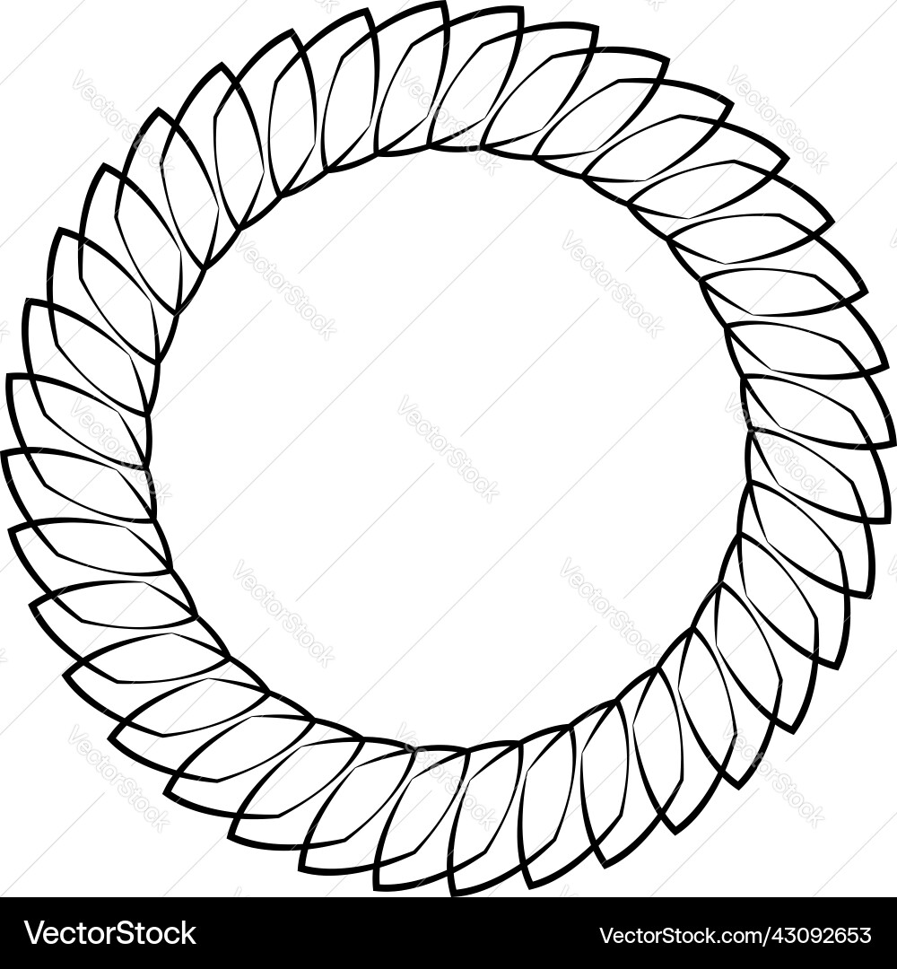 Thin line round circular mandala motif pattern Thin line round circular mandala motif pattern Vector Image