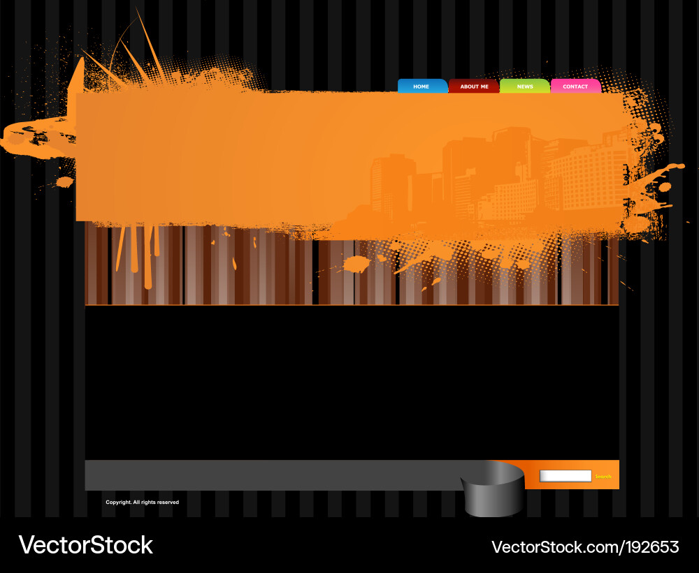 Website template Vector Image