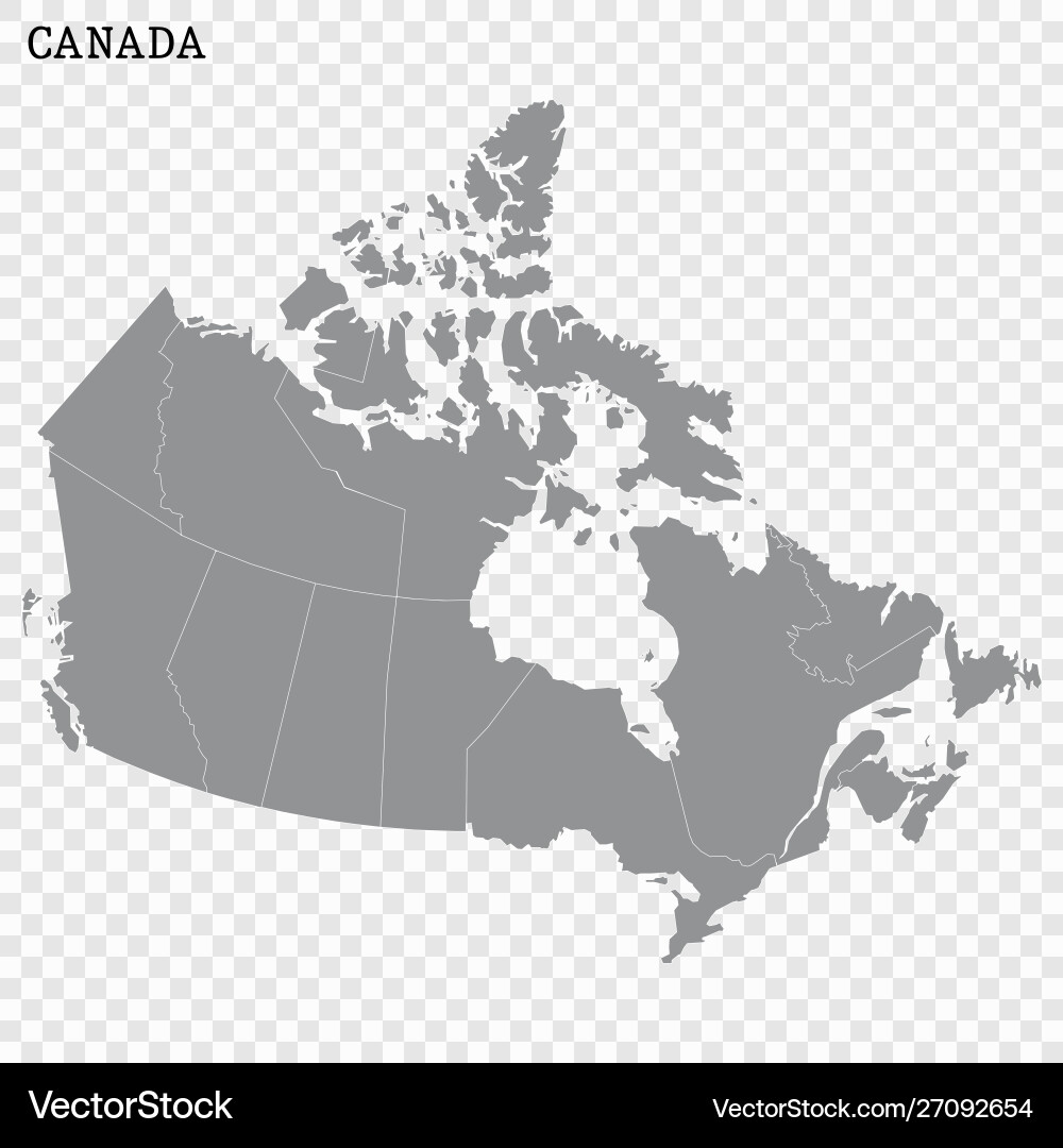 Canada Map - High Quality vector image