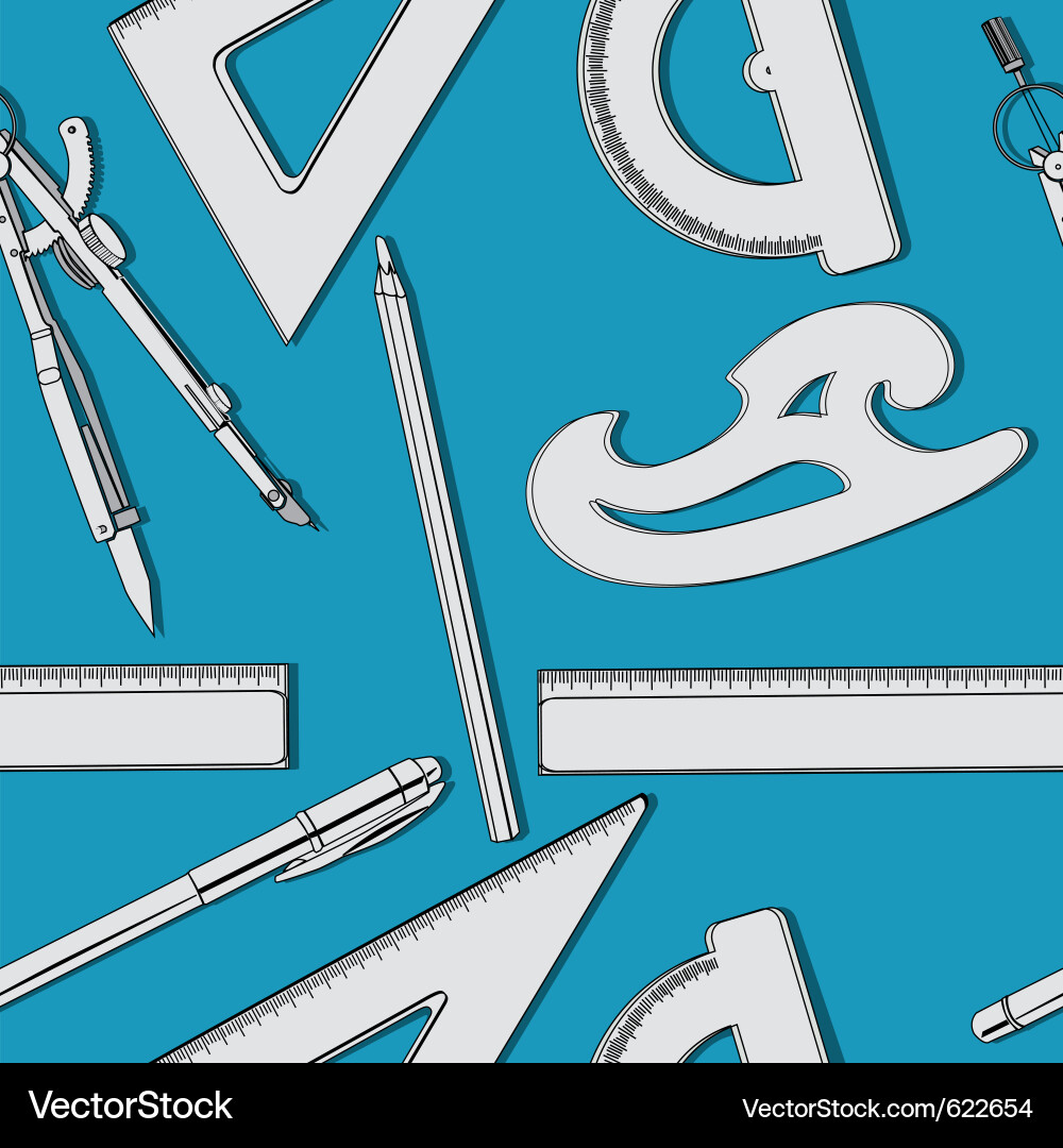 Colorful School Supplies Vector Image