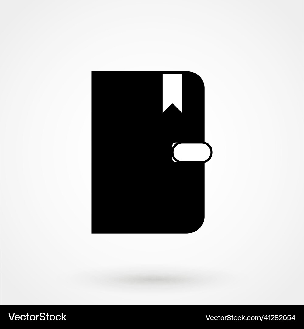 Notebook icon design diary and sketchpad symbol Vector Image