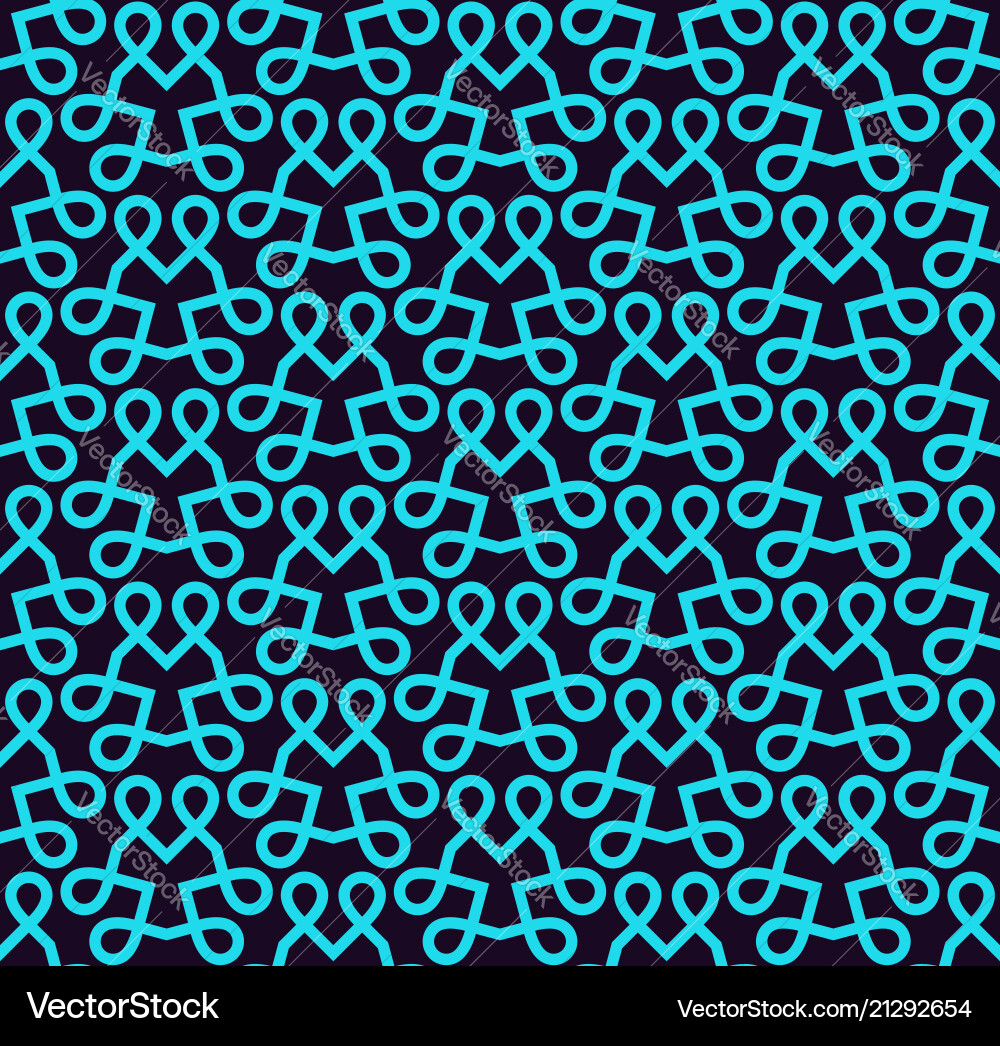 Seamless pattern ornament of lines and curls vector image