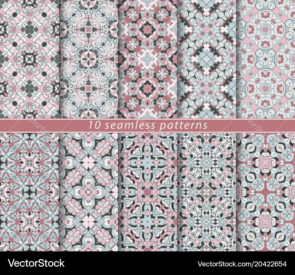 Set of seamless pattern Vector Image