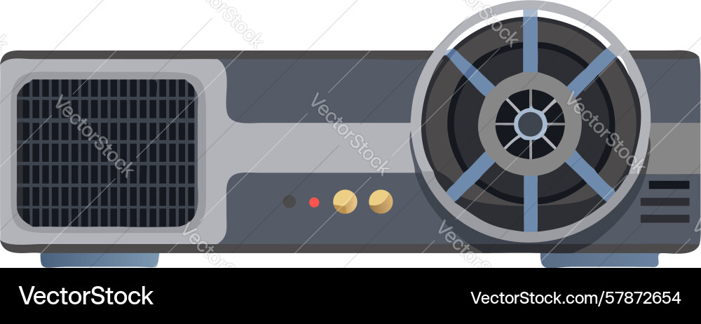 Vintage slide projector design generative ai vector image