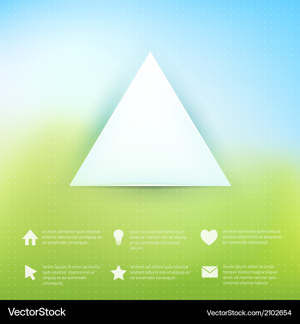 Web elements on natural background Vector Image