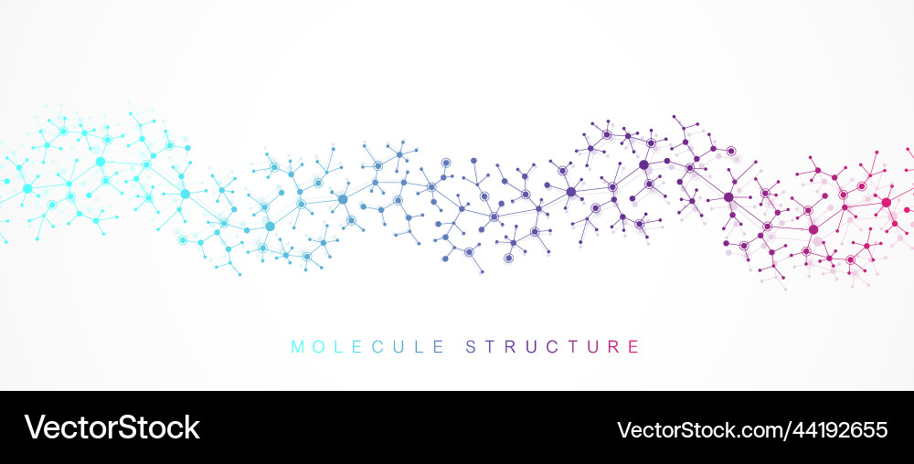 Abstract structure molecules or atom for science Abstract structure molecules or atom for science vector image