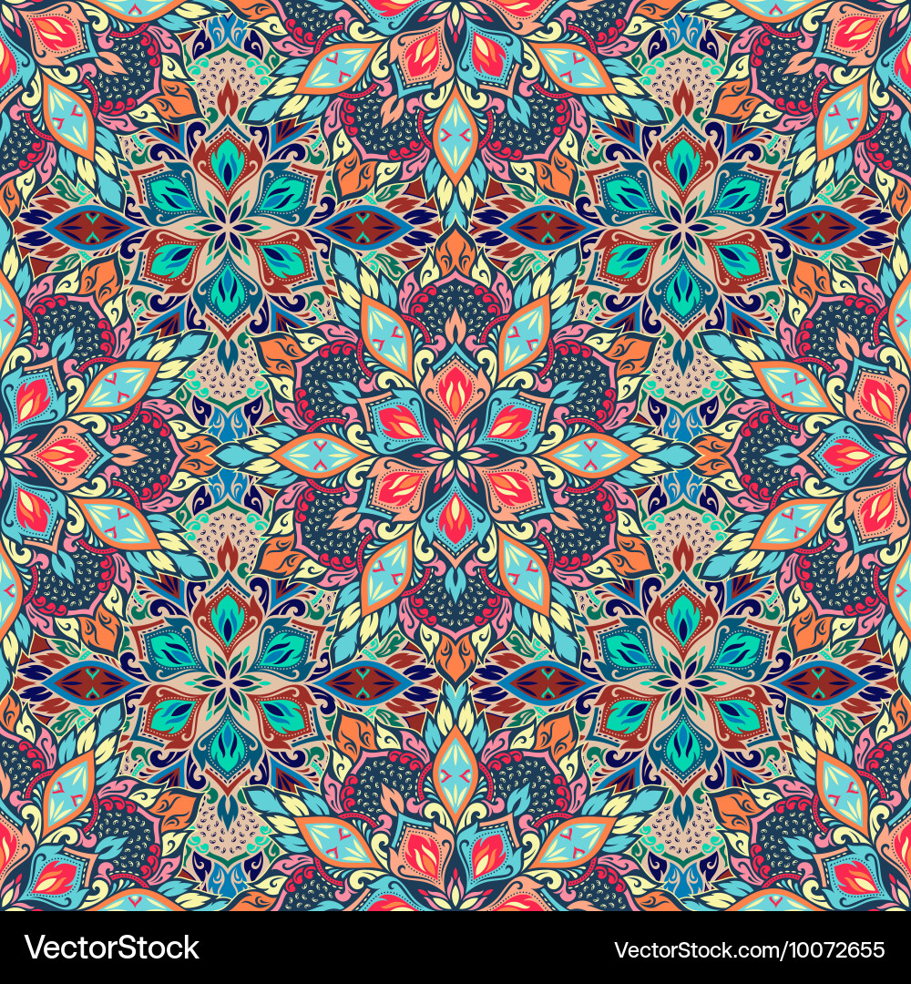 Floral Mandala Pattern vector image