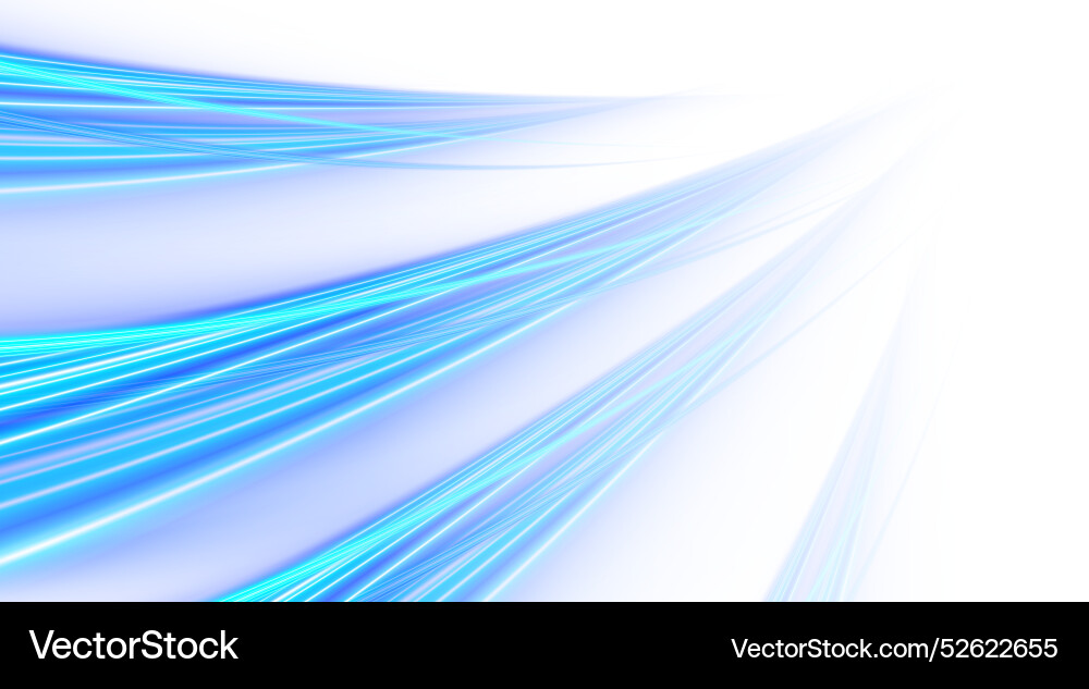Futuristic wavy lines high speed light blue Vector Image