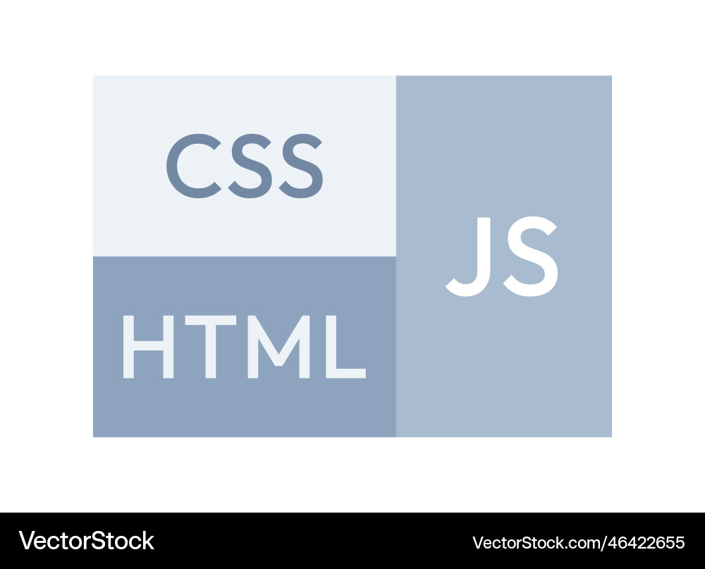 Programming languages for website building semi Programming languages for website building semi vector image