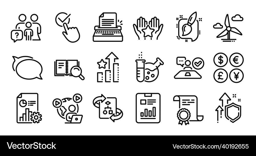 Technical algorithm typewriter and ranking line Technical algorithm typewriter and ranking line vector image