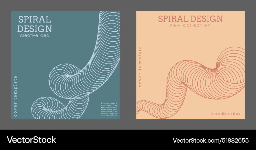 Three-dimensional spiral effect the dynamic shape Three-dimensional spiral effect the dynamic shape vector image