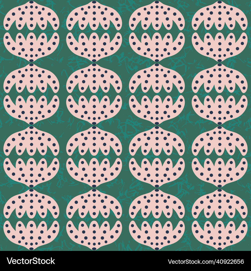 A double clam shells seamless pattern Vector Image