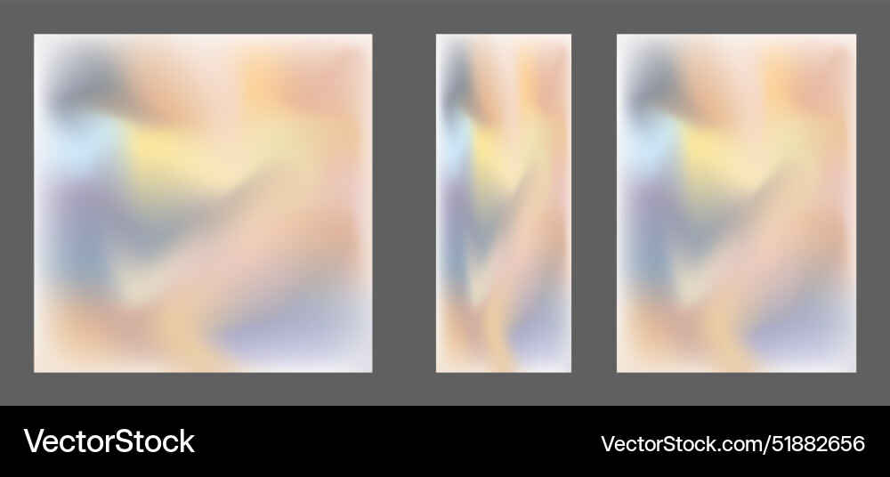 A set of templates with colorful background A set of templates with colorful background vector image