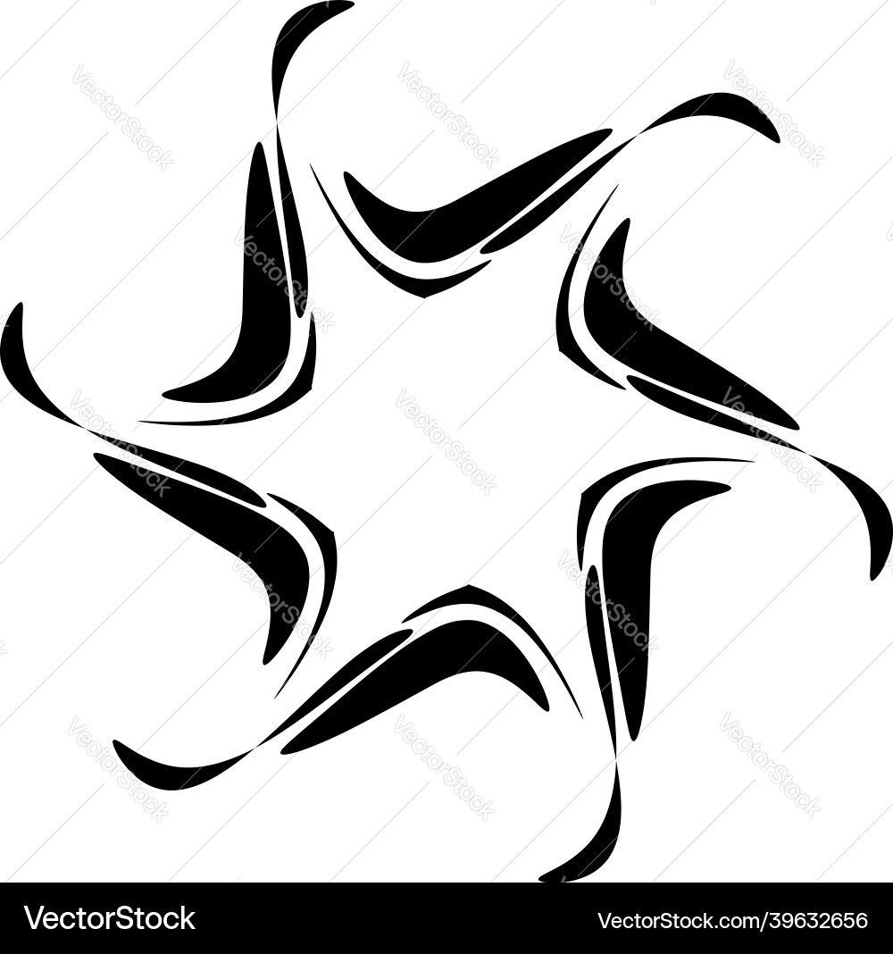 Abstract circular drawing amorphous nonfigurative Vector Image