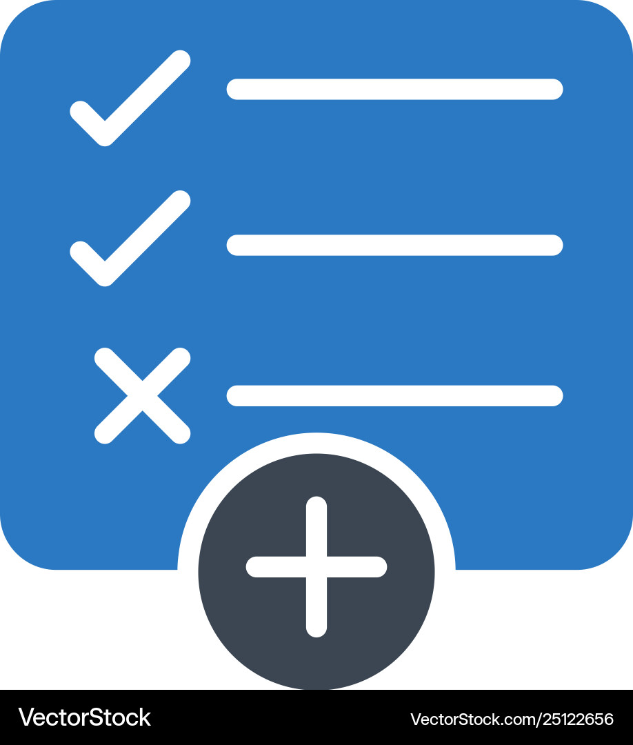 Add tasklist Vector Image