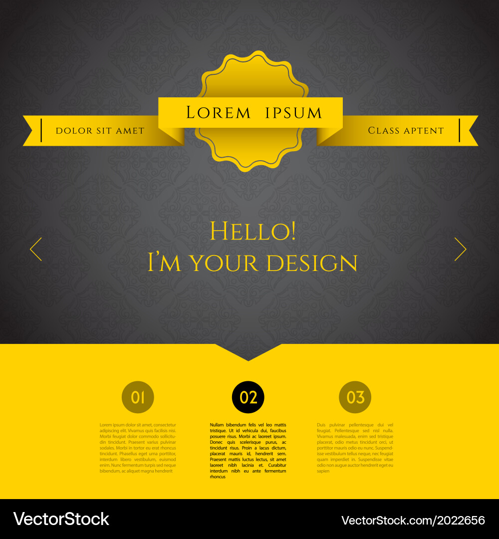 Blurred web design template vector image