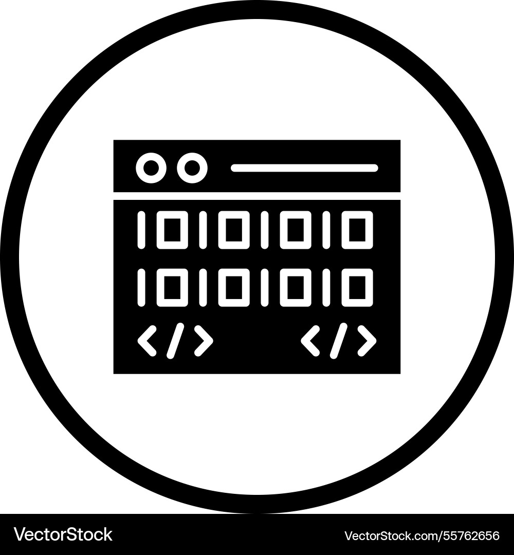 Coding icon design vector image