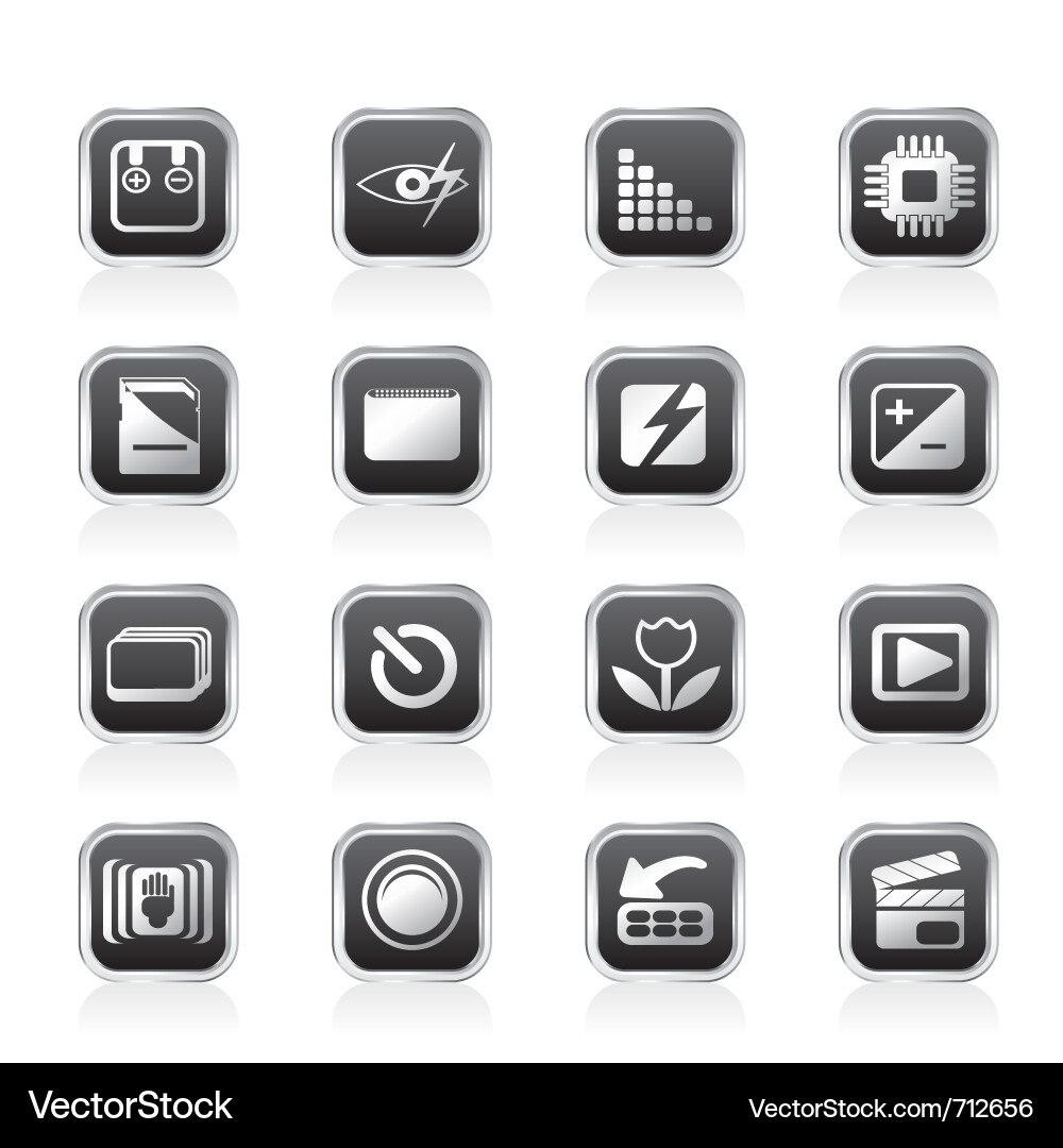Digital camera performance Vector Image