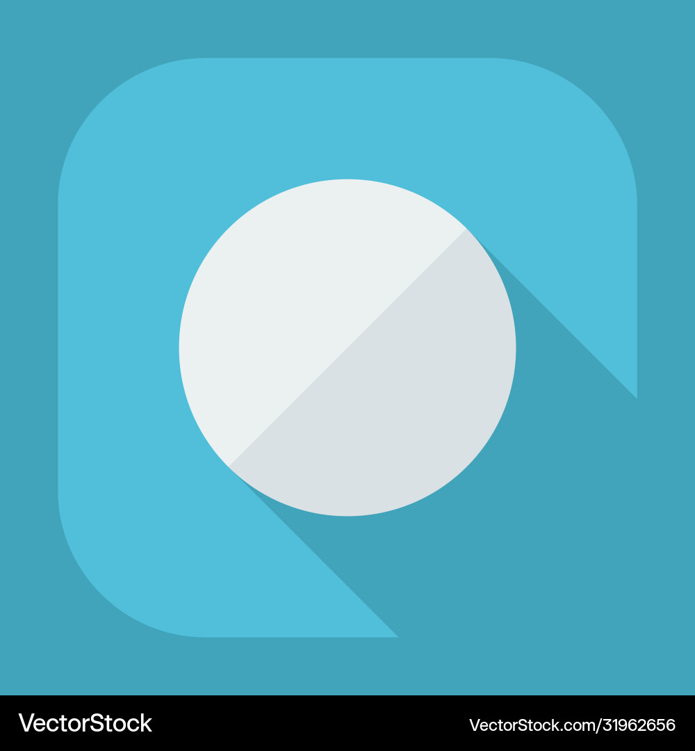 Flat modern design with shadow icon player vector image