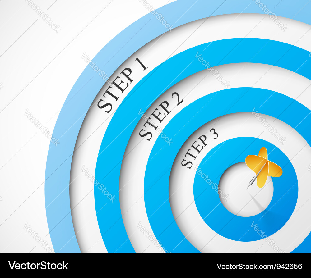 Steps Towards Success Vector Image