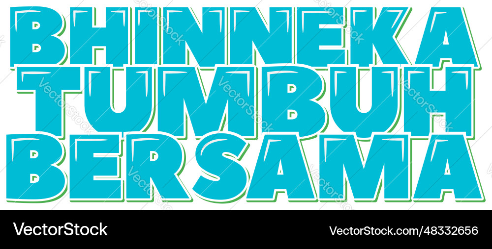 Unity in diversity lettering design Vector Image