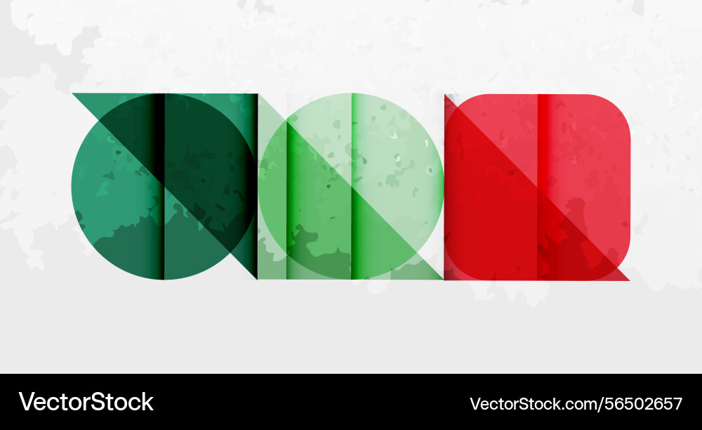 Abstract graphic design features overlapping vector image