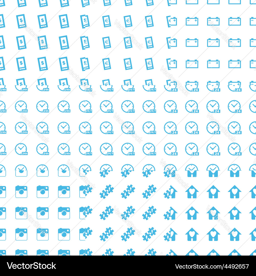 Big seamless pattern set vector image