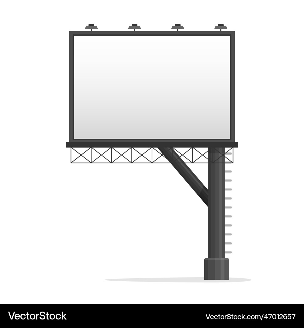 Billboard blank set empty isolated Billboard blank set empty isolated vector image